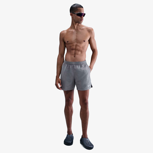 Nike Swim Breaker Solid Essential Erkek Gri Deniz Şortu