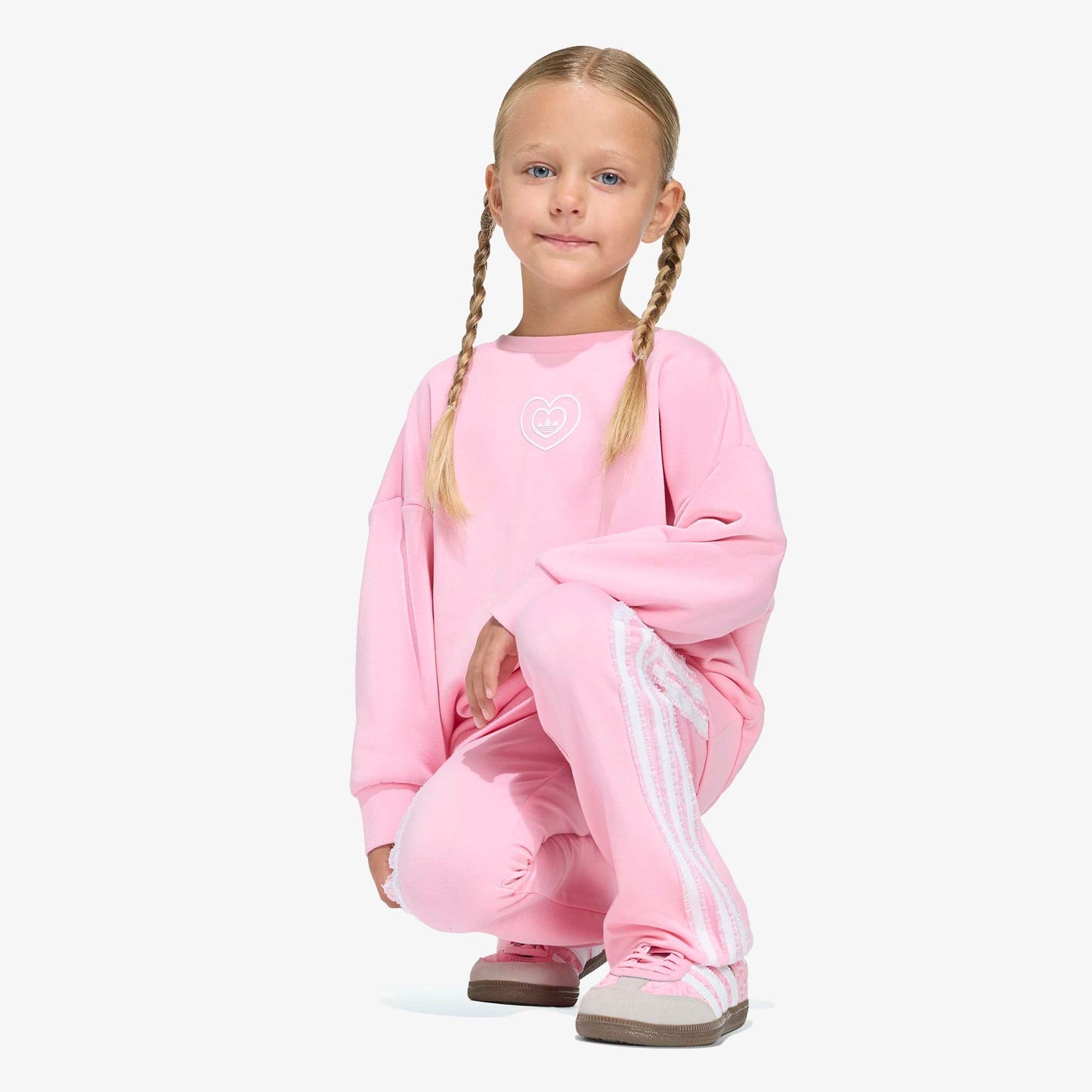 Adidas Disney Crew Set Çocuk Pembe Eşofman Takımı