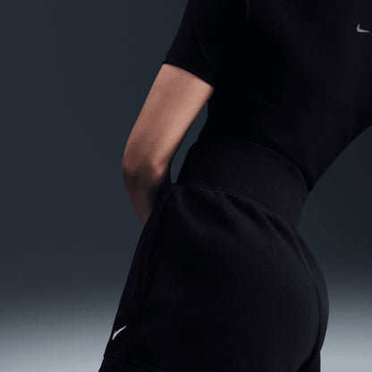 Nike Sportswear Phoenix Fleece Yüksek Belli Bol Kadın Siyah Şort