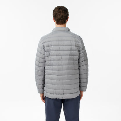 Nautica Erkek Gri Regular Fit Dik Yaka Su Itici Kaz Tüyü Mont
