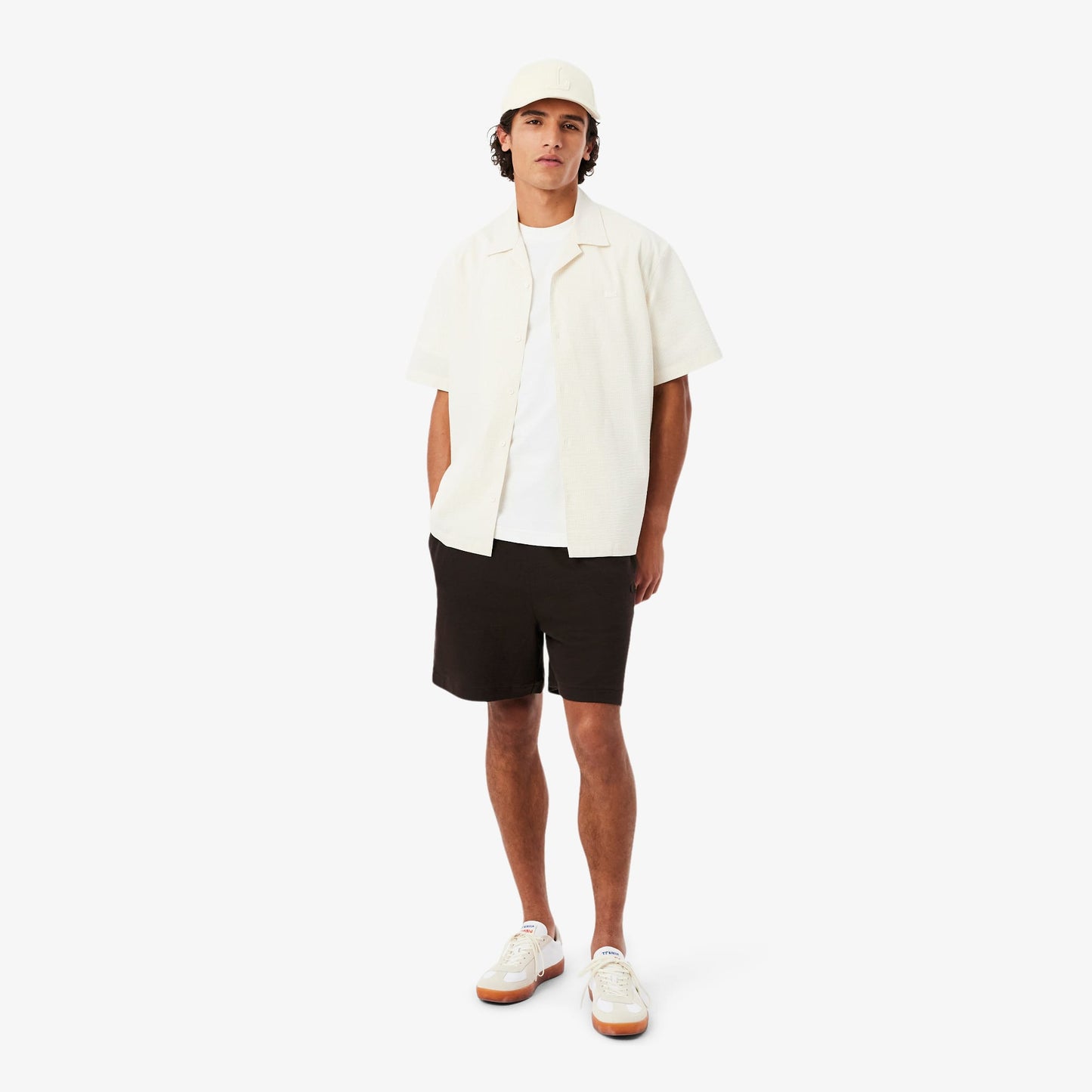 Lacoste Erkek Classic Fit Bisiklet Yaka Beyaz T-shirt