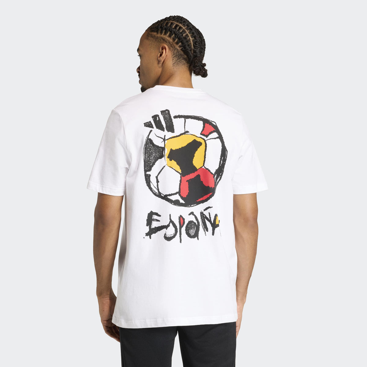 Adidas Ispanya Tango Graphic Erkek Beyaz T-shirt