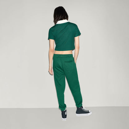 Converse Kadın Yeşil Polo Yaka T-shirt