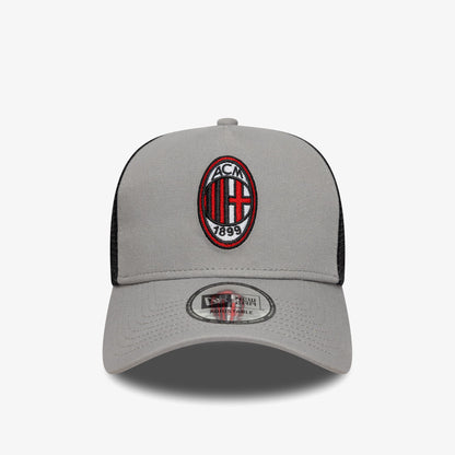 New Era Patch Trucker Ac Milan Unisex Gri Şapka