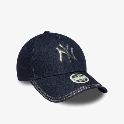 New Era New York Yankees Mlb Sequin 9forty Kadın Lacivert Şapka