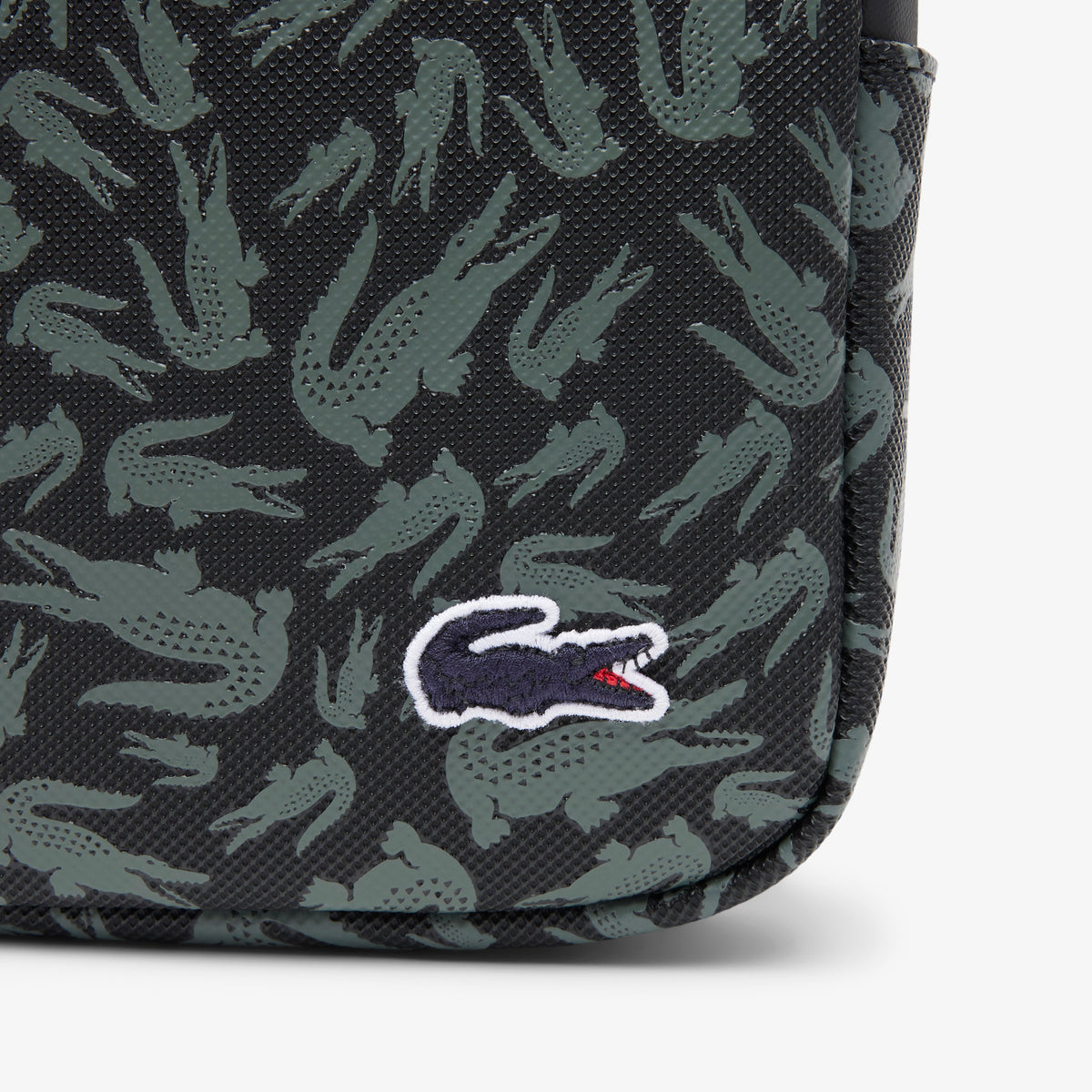 Lacoste Lcst Erkek Desenli Siyah Postacı Çantası