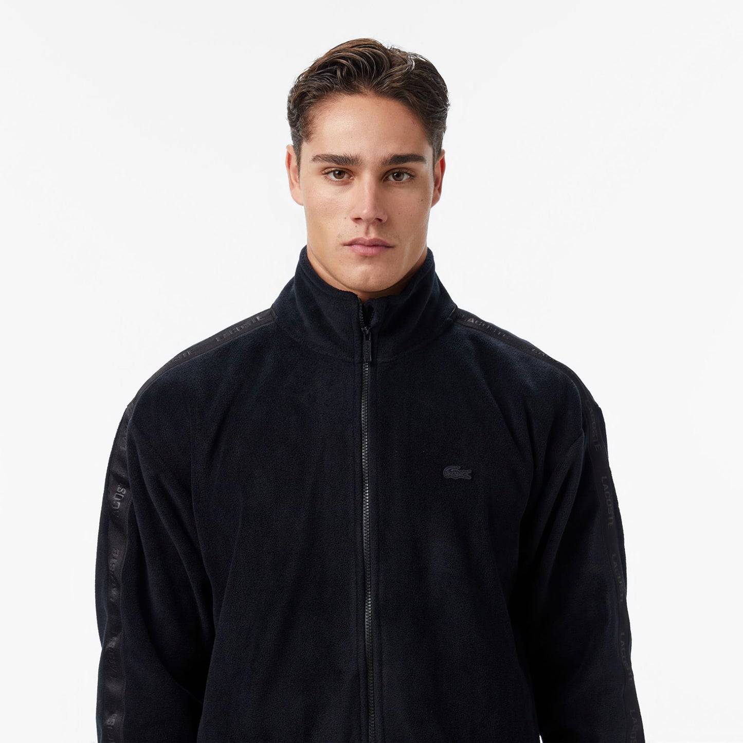 Lacoste Erkek Loose Fit Fermuarlı Siyah Sweatshirt