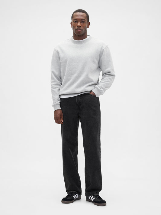 Siyah Relaxed Jean Pantolon