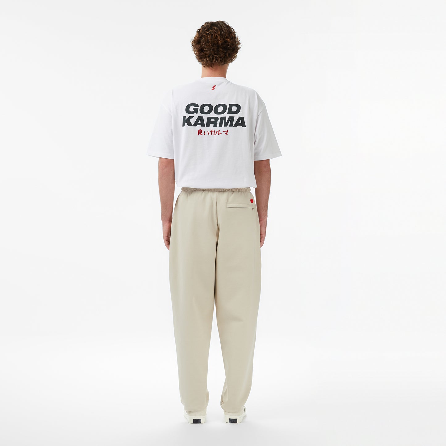 United4 Oversize Fit Erkek Krem Eşofman Altı