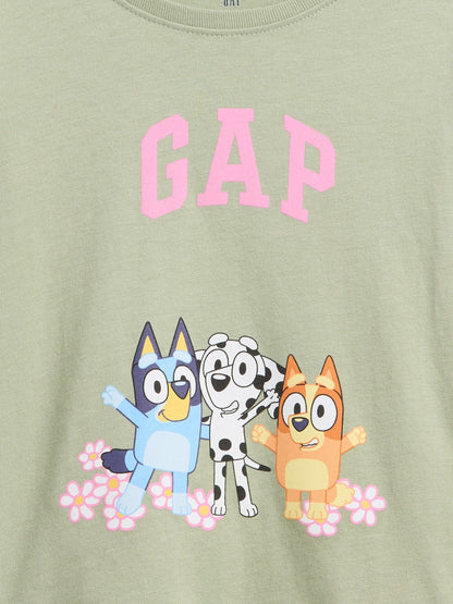 Yeşil Grafik Baskılı T-shirt