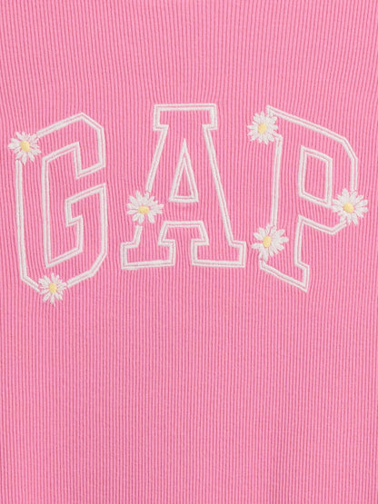 Pembe Arch Logo Ruffle T-shirt