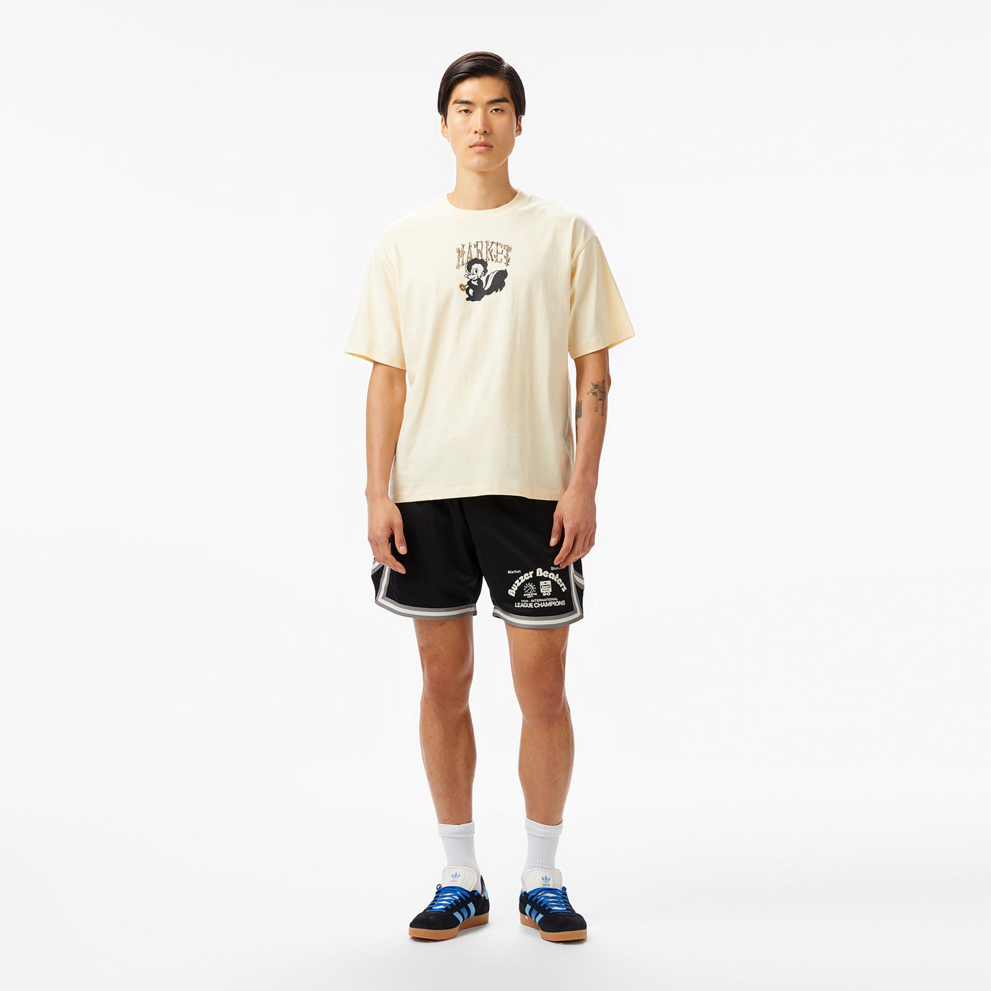 The Market 'smiley Quiet Cabin' Erkek Krem T-shirt