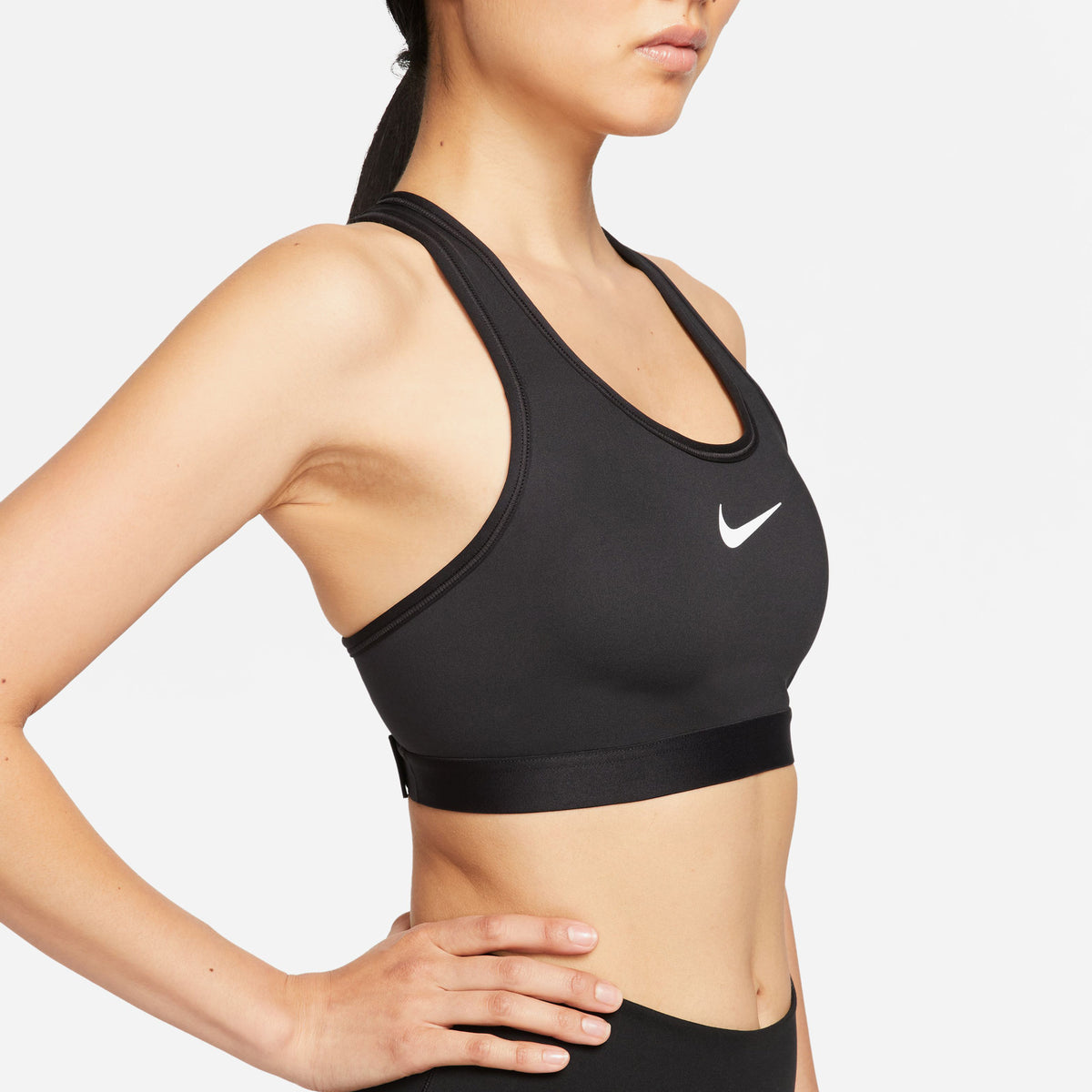 Nike Df Swsh Hgh Spt Kadın Siyah Bra