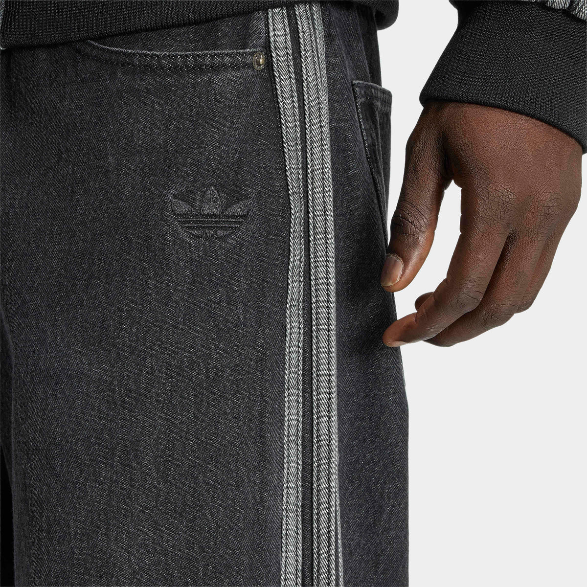 Adidas Jeans Erkek Siyah Pantolon