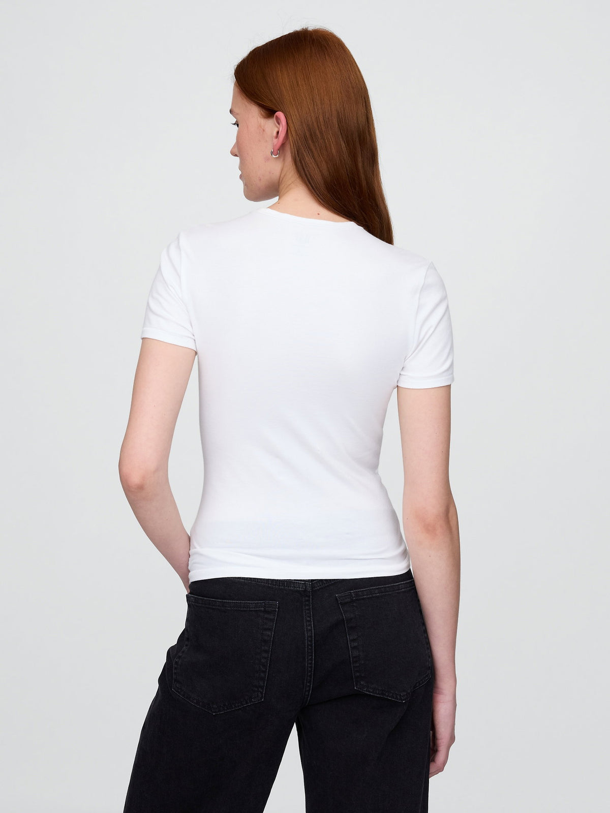 Açık Pembe Closeknit Jersey T-shirt
