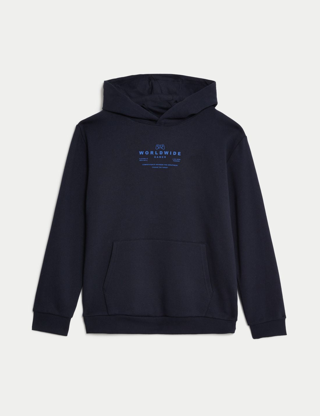 Slogan Desenli Kapüşonlu Sweatshirt (6-16 Yaş)