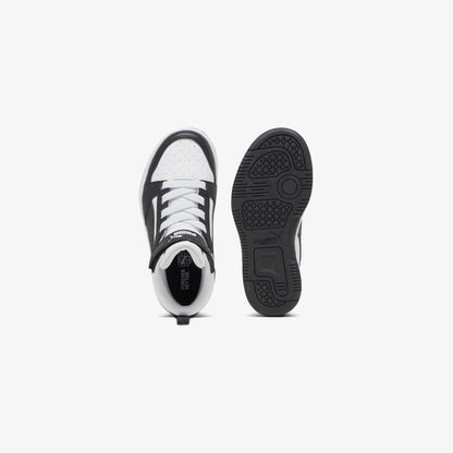 Puma Rebound V6 Mid Çocuk Siyah Spor Ayakkabı