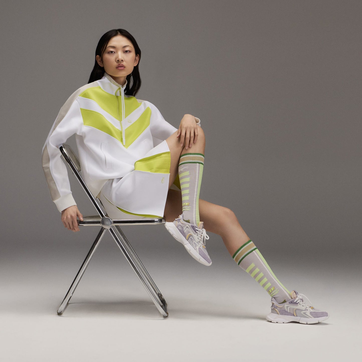 Lacoste L003 Neo Kadın Mor/beyaz Sneaker