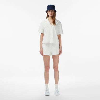 Lacoste Relaxed Fit Kadın Beyaz Şort