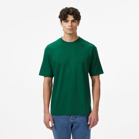 Lacoste Oversize Fit Bisiklet Yaka Erkek Yeşil T-shirt