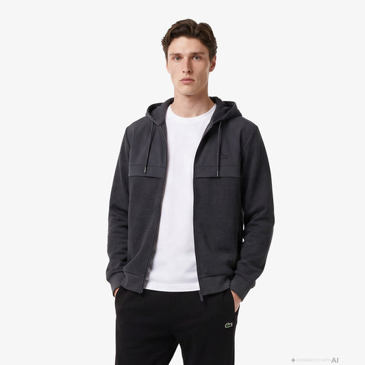 Lacoste Regular Fit Erkek Gri Sweatshirt