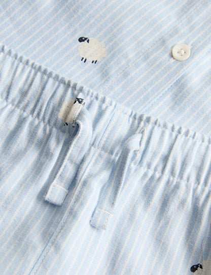 Pamuklu Desenli Pijama Takımı