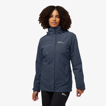 Jack Wolfskin Rotwand 3in3 Kadın Lacivert Ceket