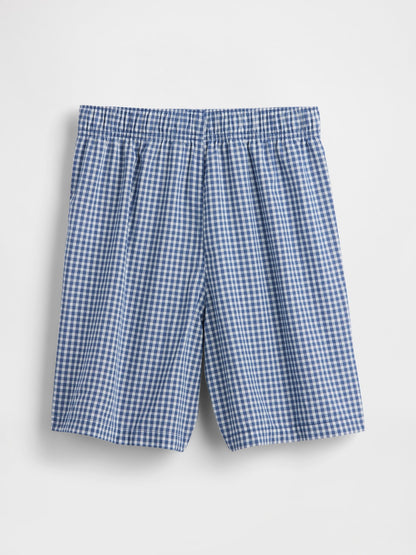 Mavi Çocuk Geri Dönüştürülmüş Boxer Pijama Şortları