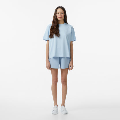 Lacoste Kadın Relaxed Fit Mavi Şort