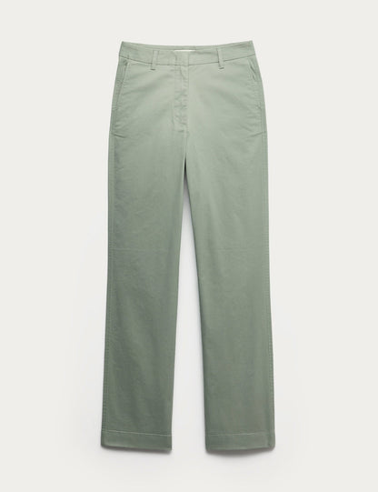 Yüksek Bel Chino Pantolon