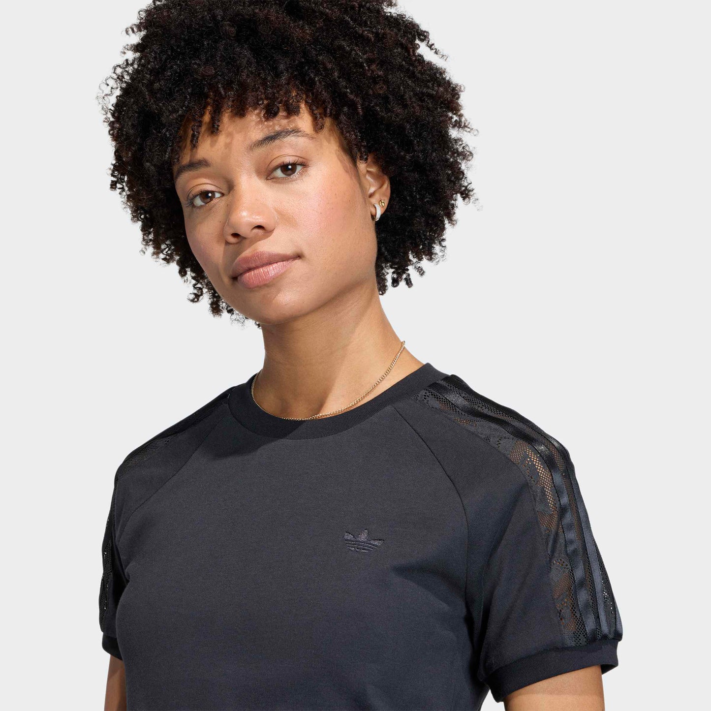 Adidas Lace Cali Kadın Siyah T-shirt