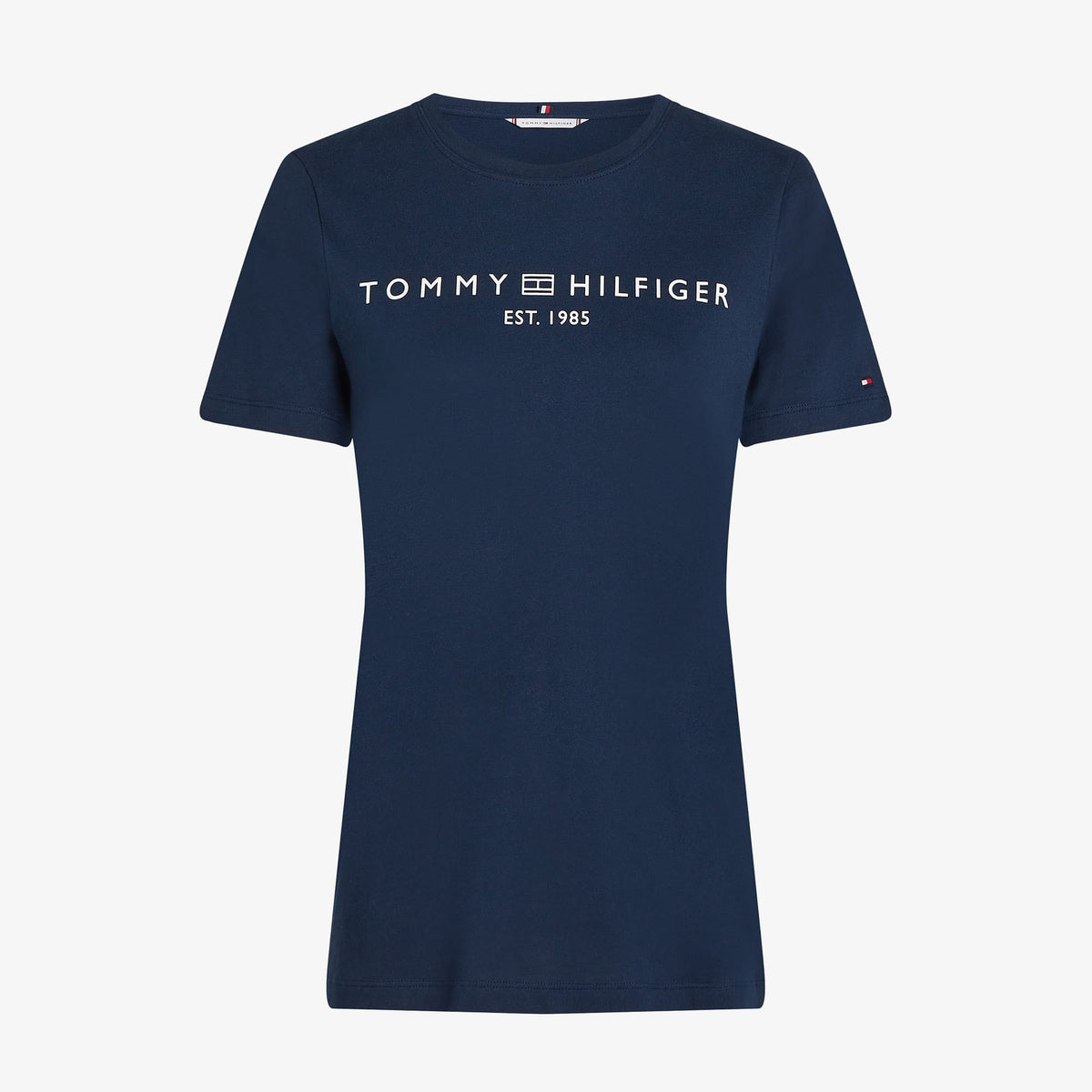 Tommy Hilfiger Corp Logo Kadın Lacivert T-shirt