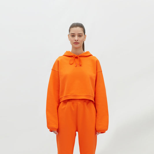 Les Benjamins Essentials Kadın Turuncu Hoodie