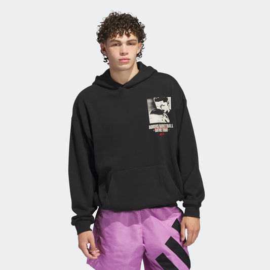 Adidas Anthony Edwards Graphic Erkek Siyah Hoodie