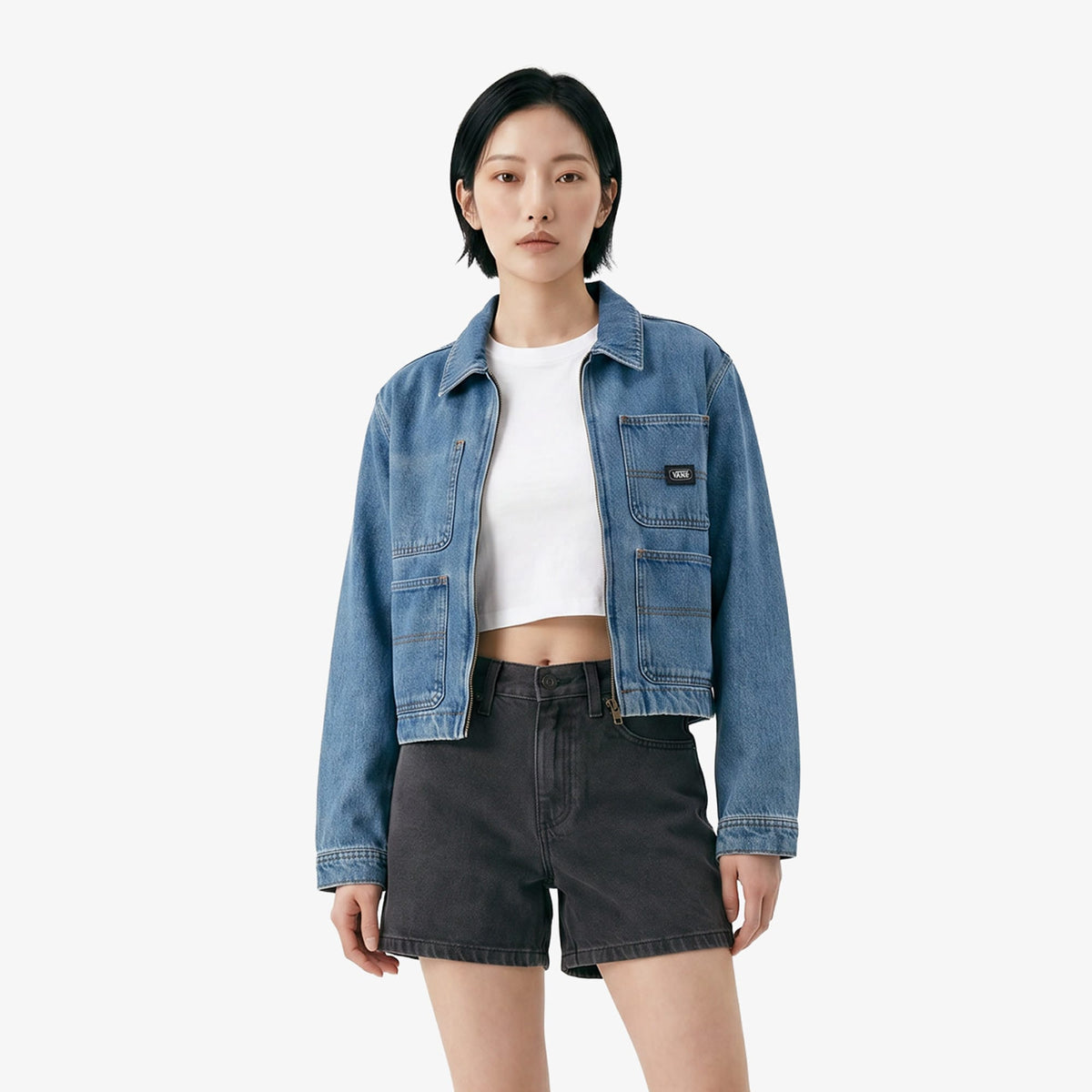 Vans Emily Boxy Workwear Kadın Mavi Ceket