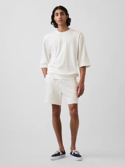 Lacivert Relaxed Gap Logo Fransız Havlu Kumaş Şort