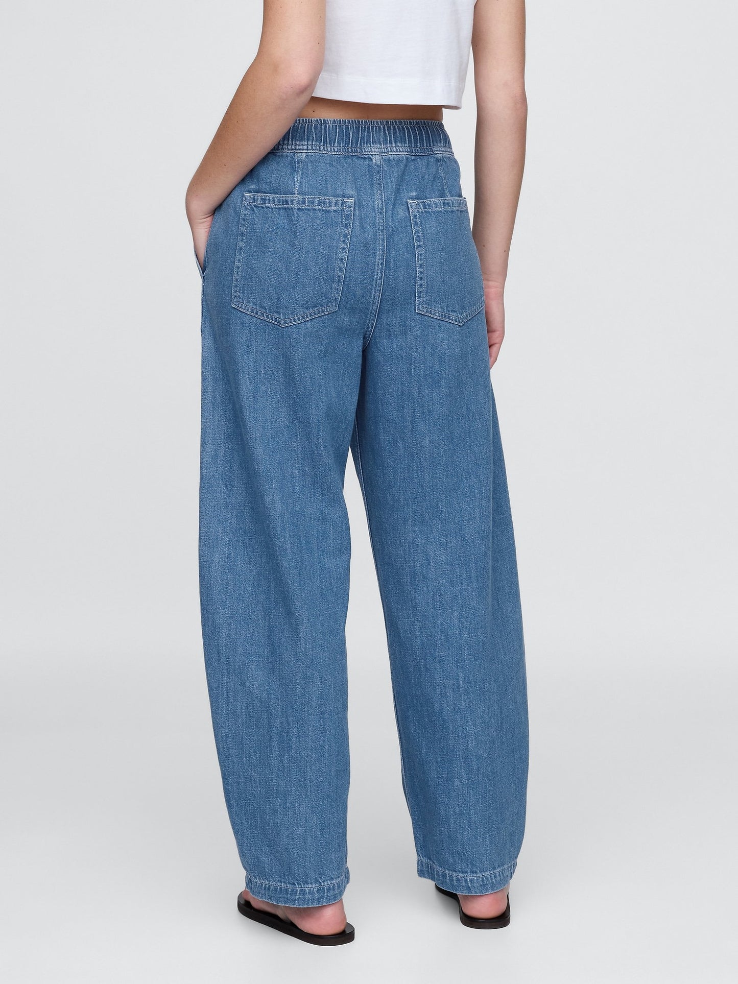Mavi High Rise Kolay Barrel Jean Pantolon
