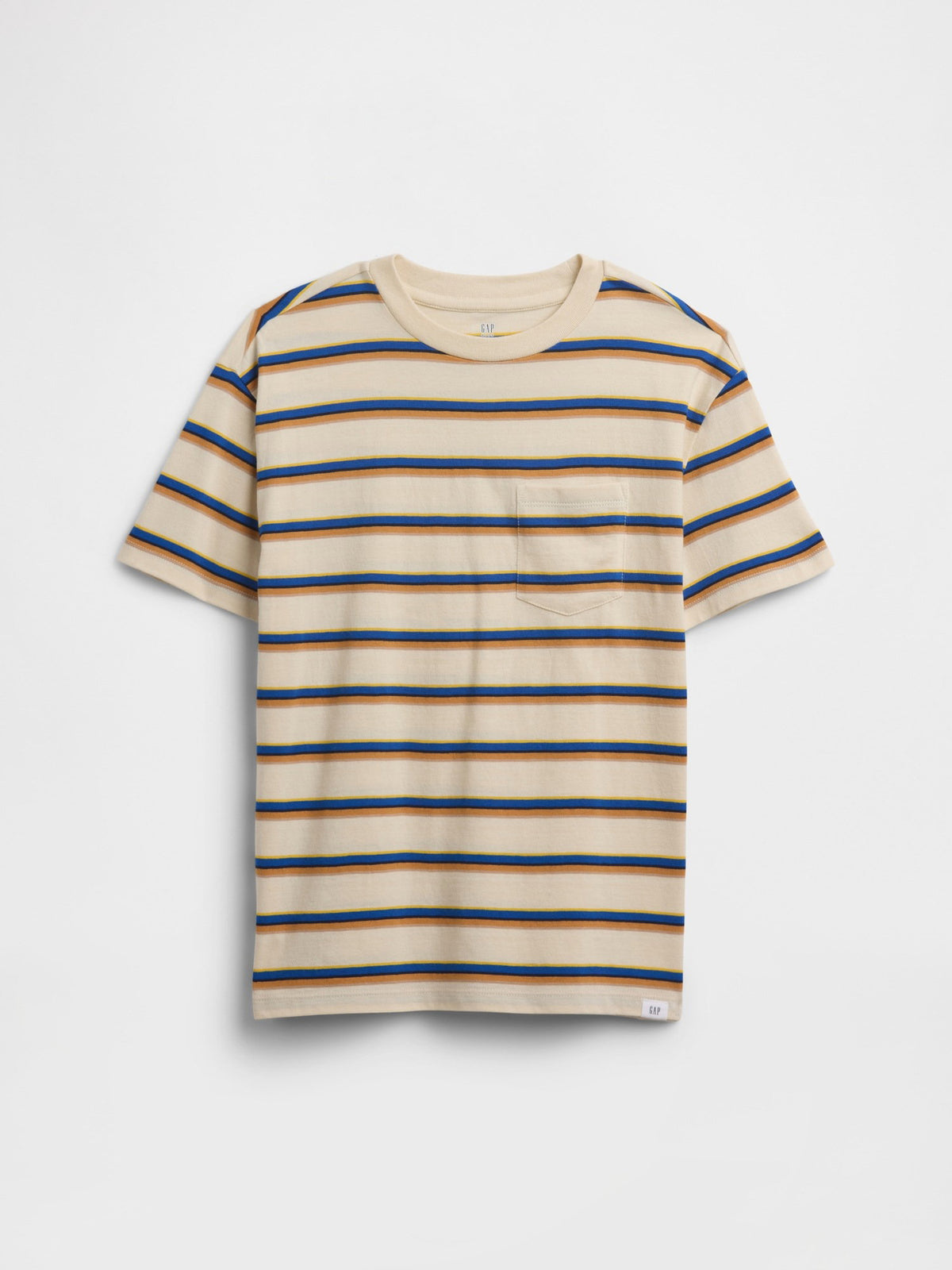 Bej Kids Everyday Soft Stripe Pocket T-shirt