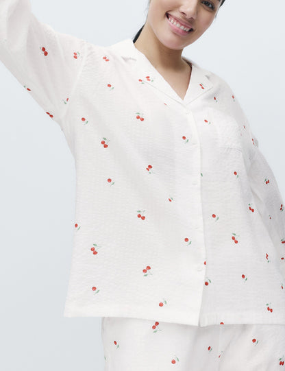Desenli Pijama Takımı
