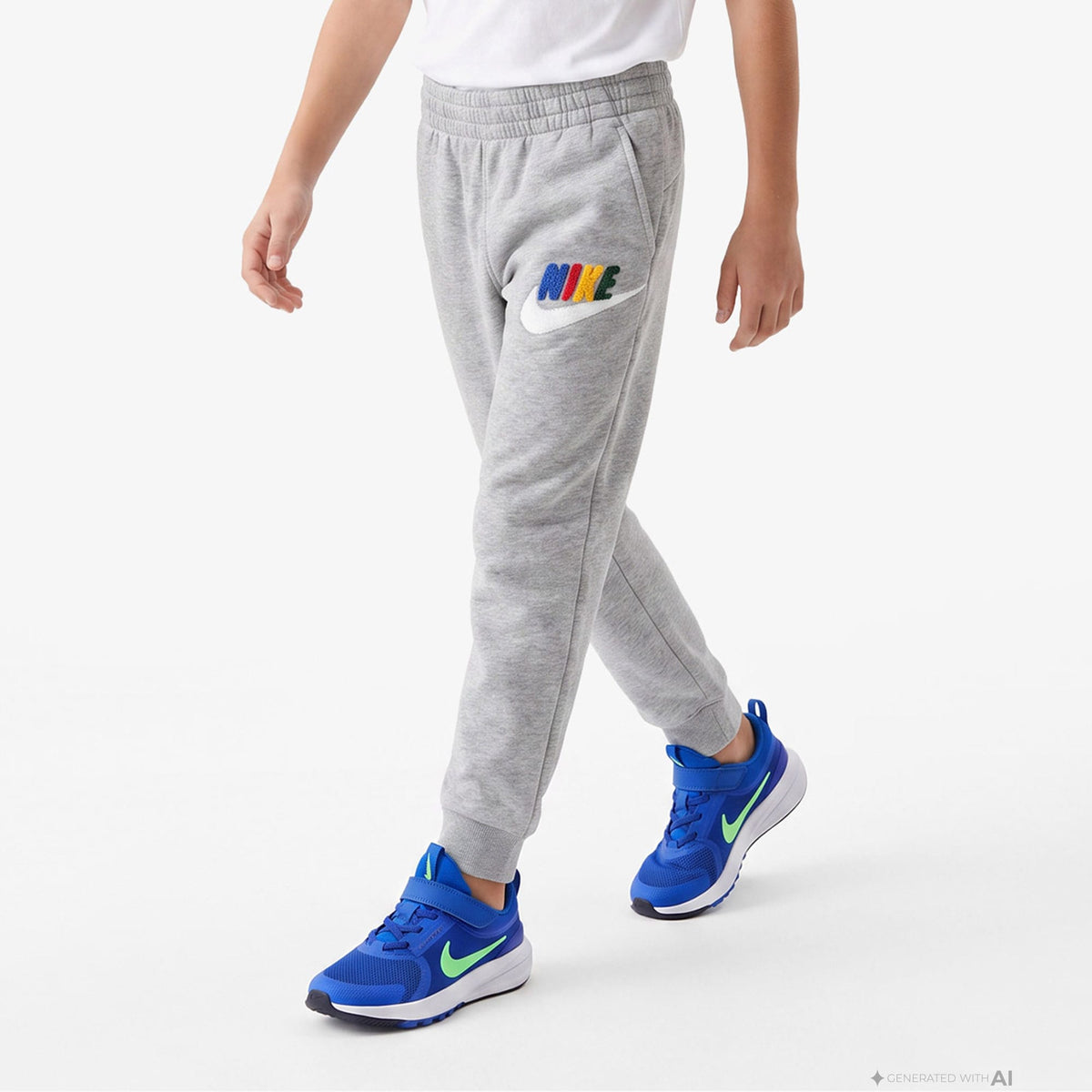 Nike Club Chenille Jogger Çocuk Gri Eşofman Altı
