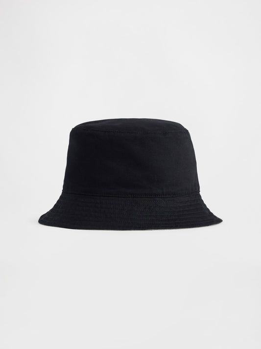 Siyah Reversible Bucket Şapka