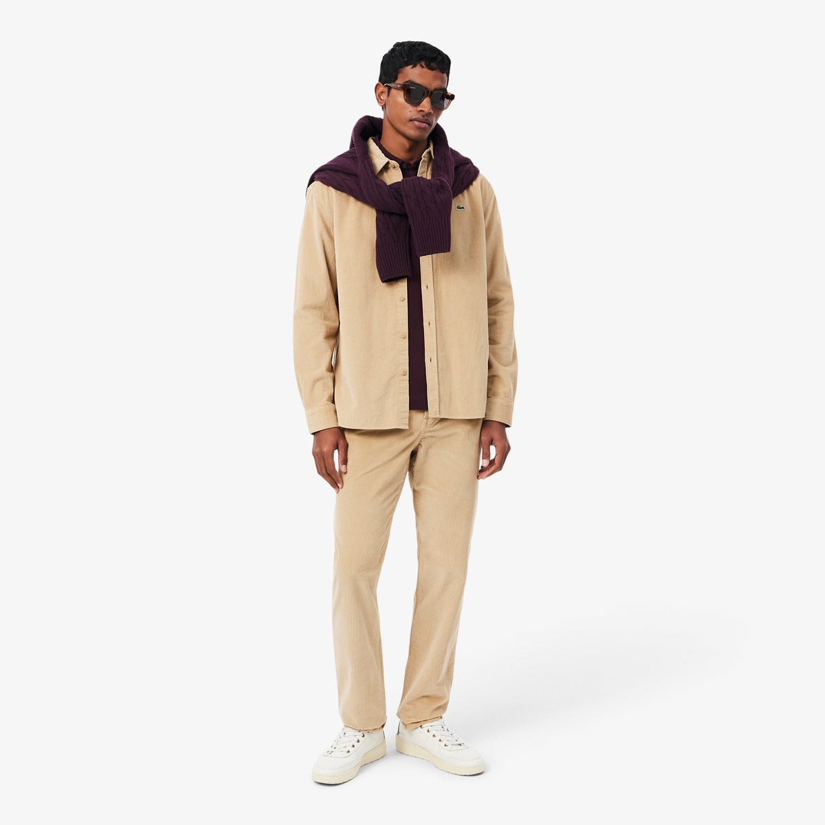 Lacoste Regular Fit Erkek Bordo Polo