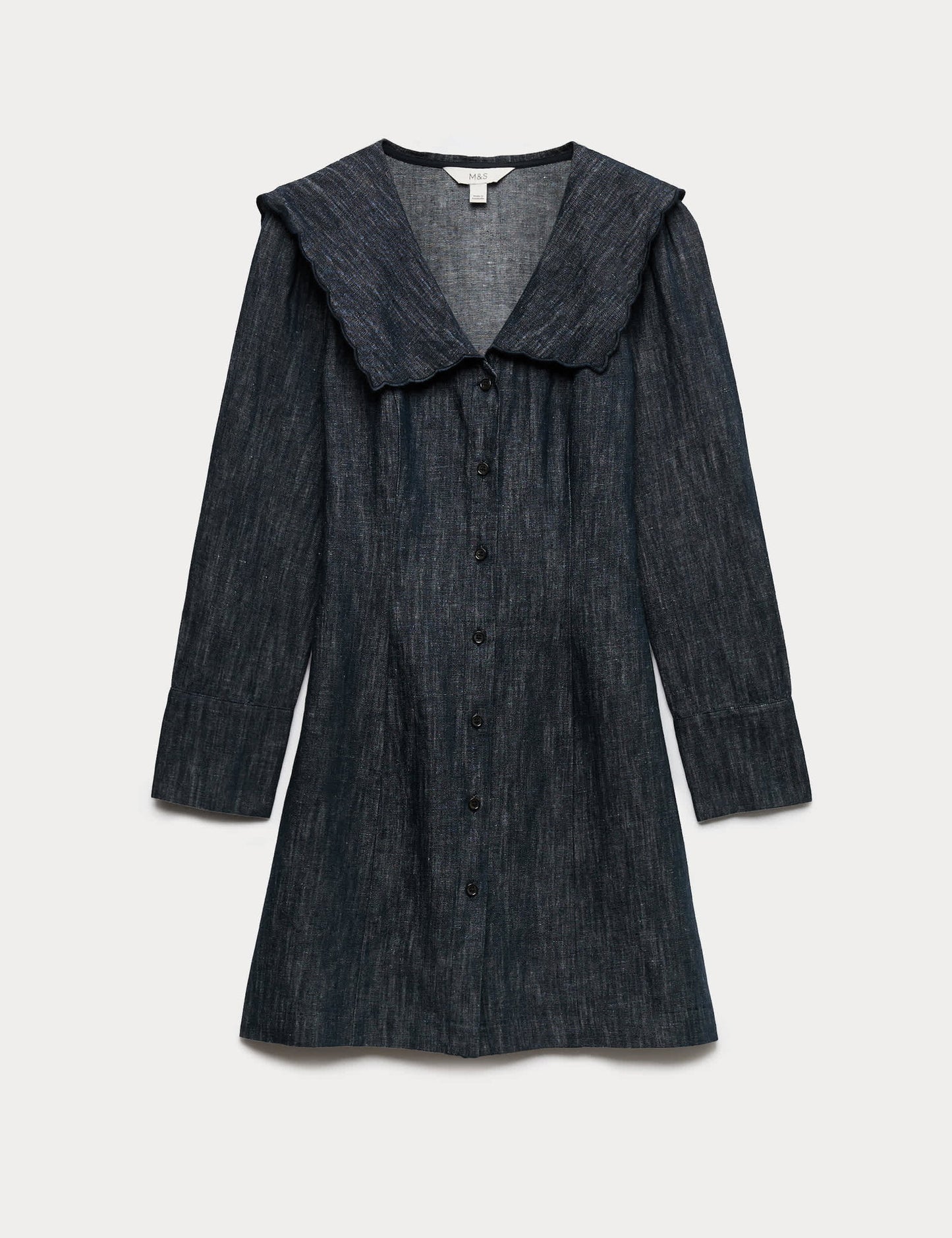 Denim Detaylı Kadın Elbise