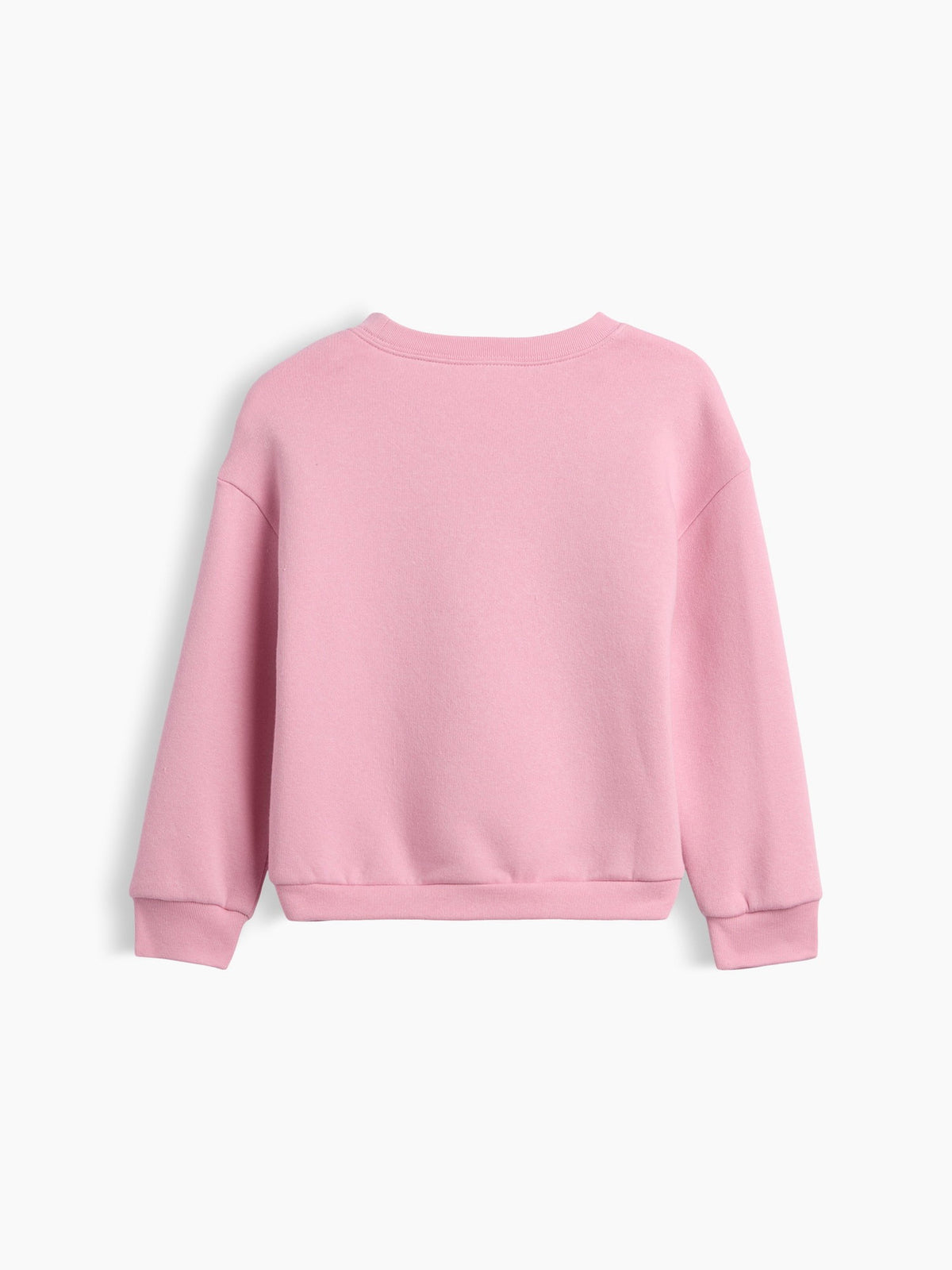 Pembe Bisiklet Yaka Sweatshirt