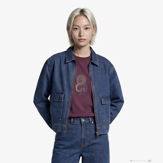 Unıted4 Denim Kadın Mavi Ceket