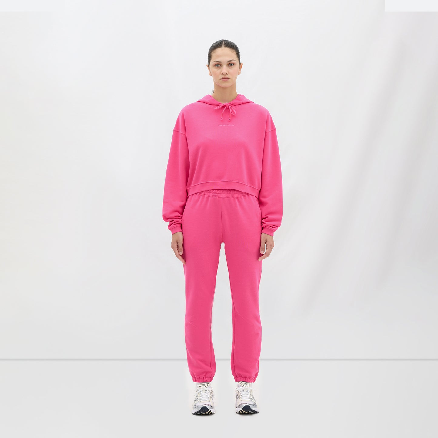 Les Benjamins Essential Kadın Pembe Hoodie