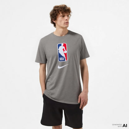Nike Dri Fit Nba Team 31 Erkek Gri T-shirt