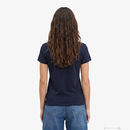 Tommy Hilfiger Linear Kadın Lacivert T-shirt
