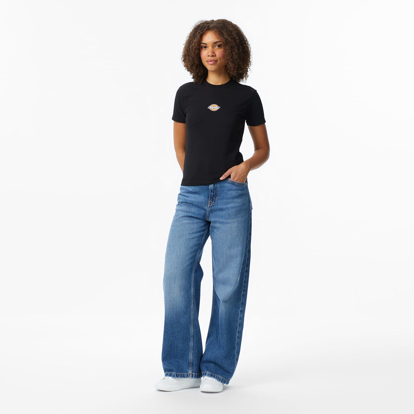 Dickies Maple Valley Regular Kadın Siyah T-shirt