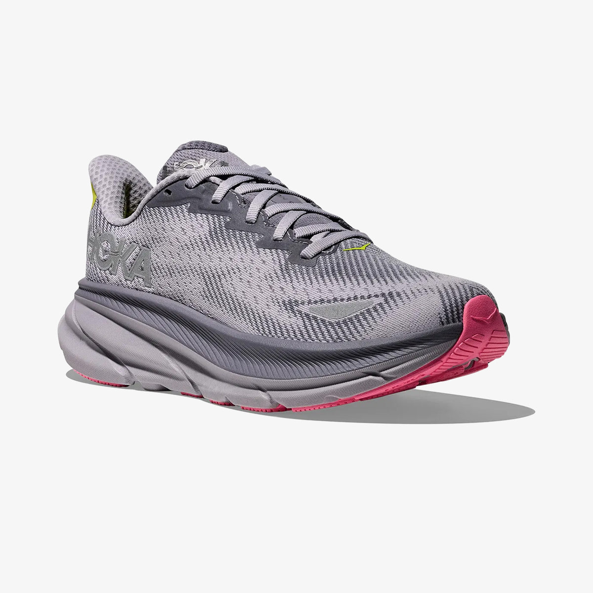 Hoka Clifton 9 Gore-tex Kadın Gri Yol Koşusu Ayakkabısı